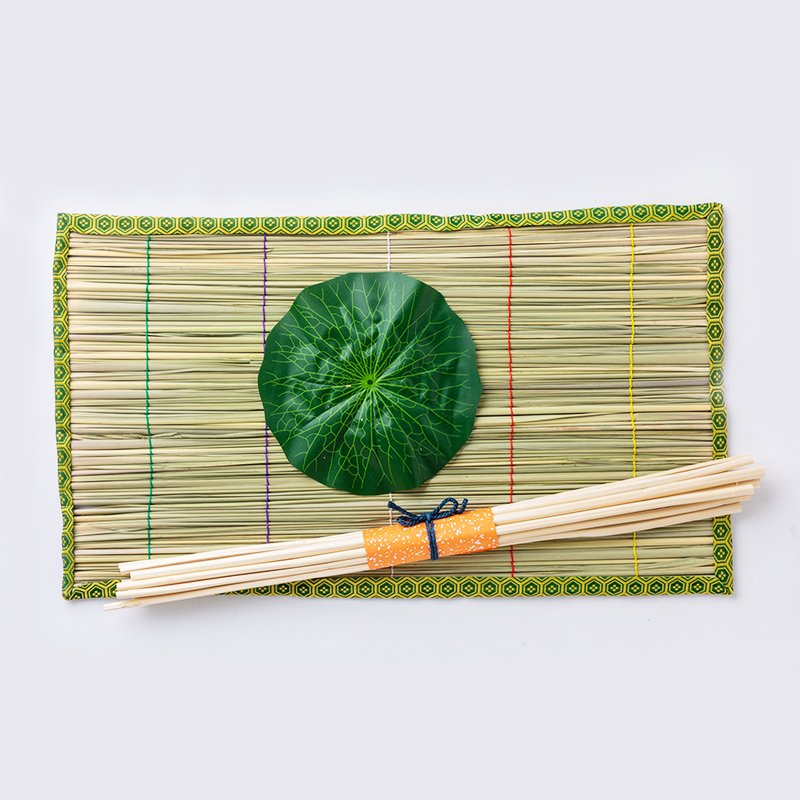 心まちセット 真菰・おがら・蓮の葉 お盆3点セット