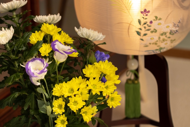 お盆の生花